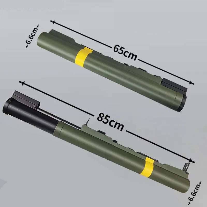 Maquette 3D Lance-Roquettes M72 LAW Américain — Extensible, Non Fonctionnel, Éducatif