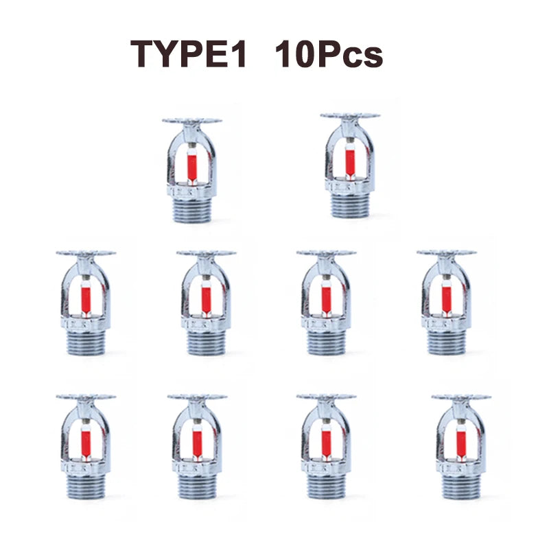 Lot de 10 Têtes de Sprinkler Bronze 68°C DN15 1/2" – Extinction Automatique Incendie, Pendant ou Vertical