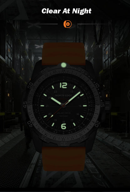 Montre Militaire Digitale Homme "EVOQUE 2" – Montre de Sport Solaire, Étanchéité 50M, Fonction Luminovore et Écologique - BLACKBEARD OUTDOOR INDUSTRIES