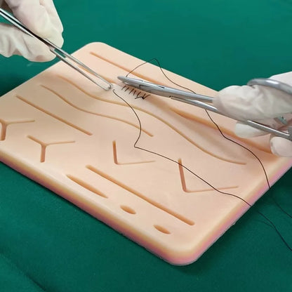 Pad de Suture en Silicone – Kit d'Entraînement Médical Étudiants & Chirurgiens – Simulation Peau Humaine