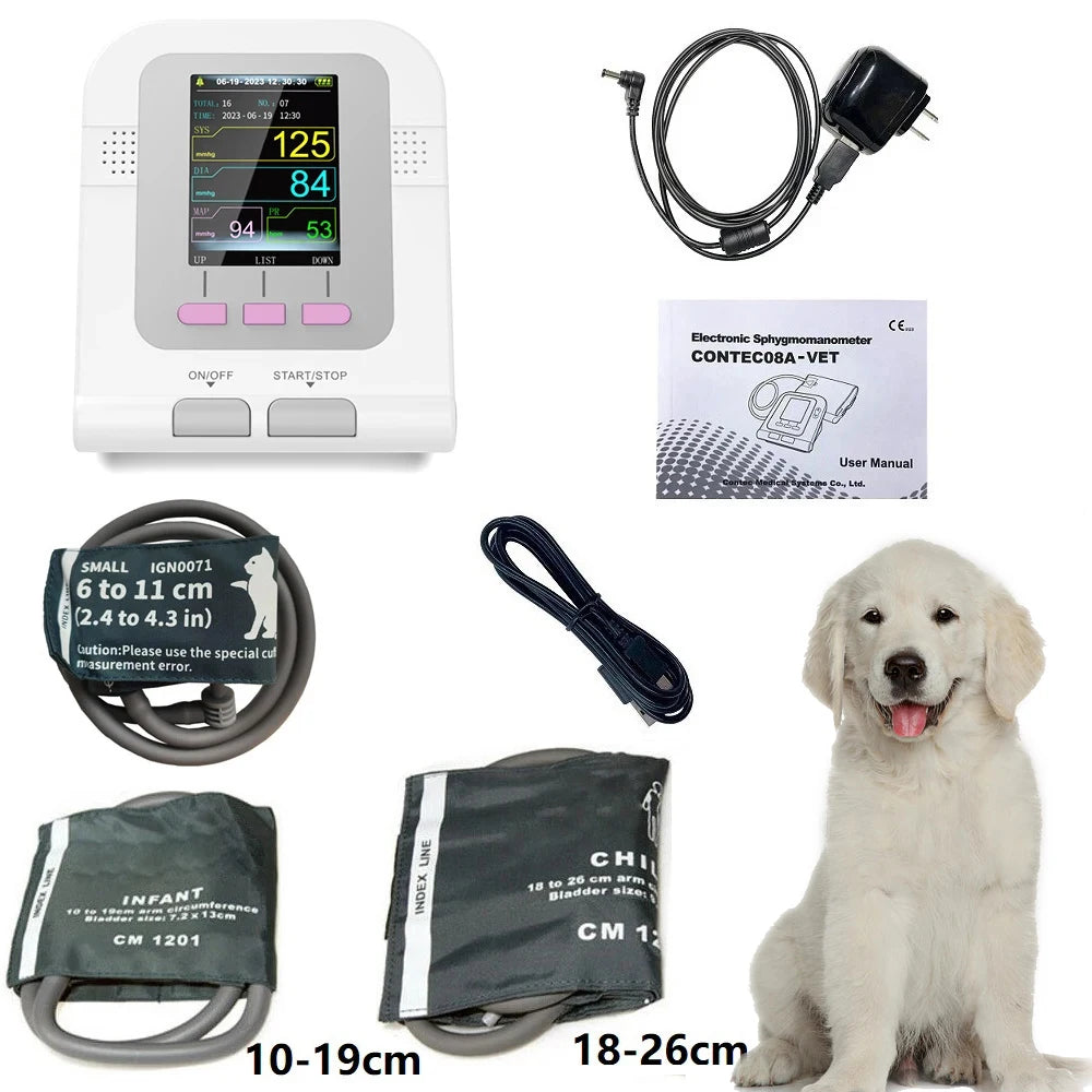 CONTEC08A Moniteur de Tension Artérielle Électronique pour Animaux (Vétérinaire) Ma boutique
