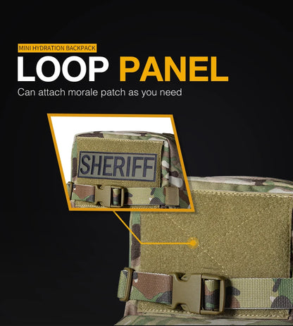 Sac d’Hydratation Tactique Mini – IDOGEAR MOLLE 500D Nylon - BLACKBEARD OUTDOOR INDUSTRIES