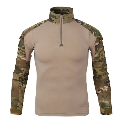T-shirt Homme Manches Longues Outdoor — Modèle Patchwork Résistant - BLACKBEARD OUTDOOR INDUSTRIES