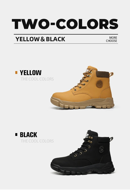 Chaussures de Sécurité Homme et Femme - Sneakers Anti-écrasement avec Embout Métallique, Bottes de Travail Indestructibles pour Construction - BLACKBEARD OUTDOOR INDUSTRIES