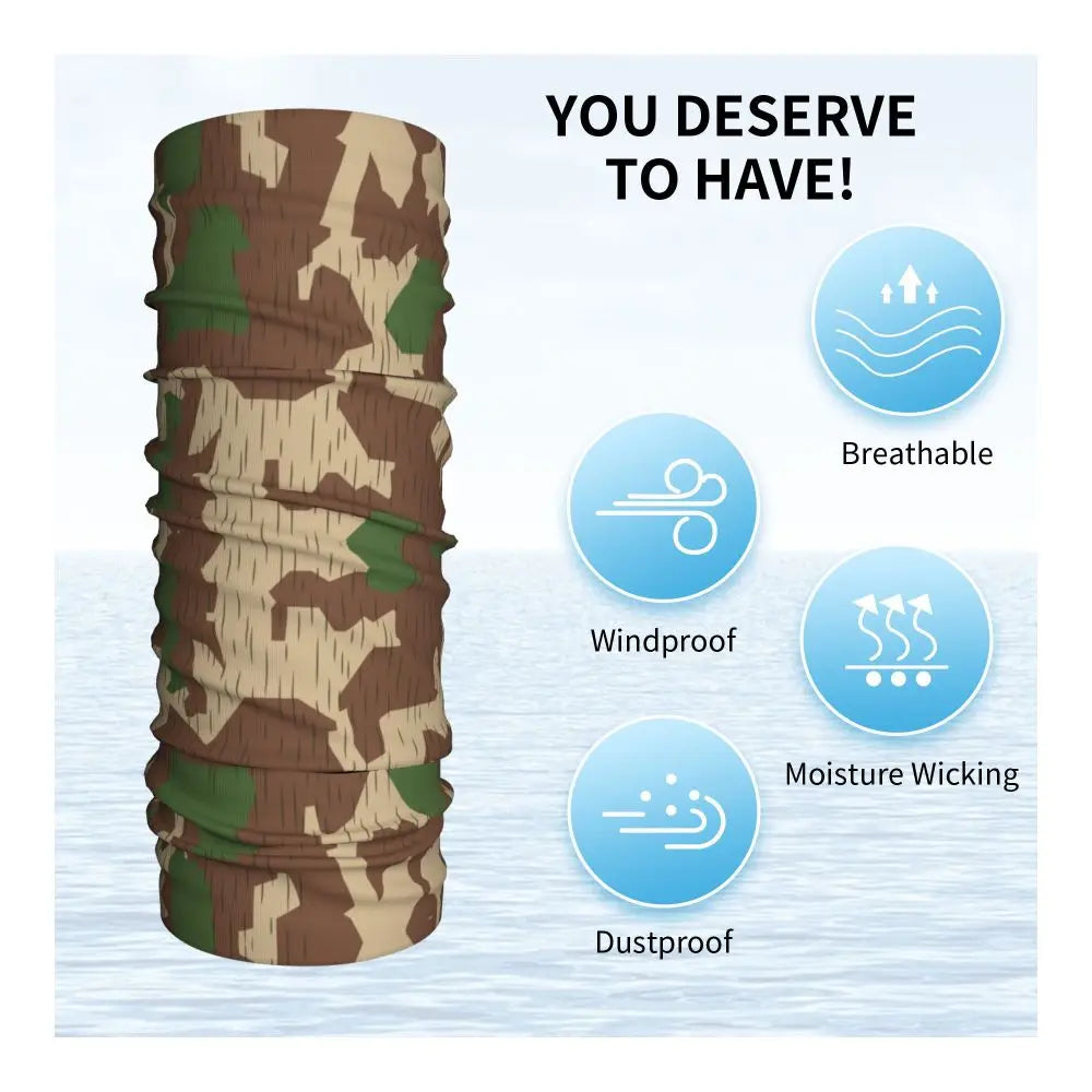 Tiger Stripe Camo – Bandeau Tour de Cou Hiver Multifonction pour Hommes et Femmes | Parfait pour Randonnée, Cyclisme, Sports Outdoor et Usage Quotidien - BLACKBEARD OUTDOOR INDUSTRIES