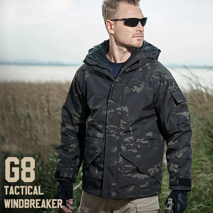 Veste tactique homme 3 en 1 imperméable avec polaire amovible