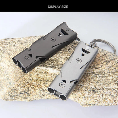 Sifflet d'Urgence Portable 180 dB – Double Tube | SOS, Survie, Randonnée, Camping, Sécurité - BLACKBEARD OUTDOOR INDUSTRIES