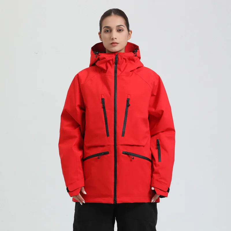 Veste de ski femme imperméable et respirante à capuche, tenue jusqu'à -30°C