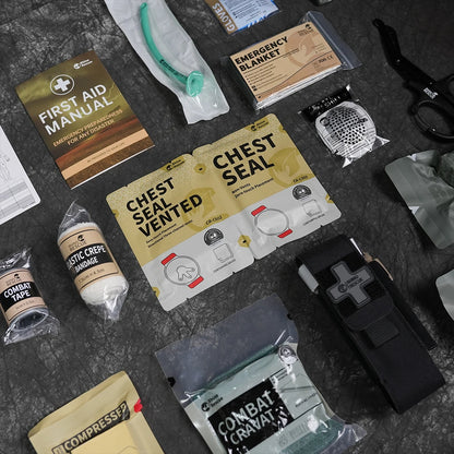 Kit Trauma RHINO RESCUE IFAK – Secours Tactique & Contrôle Hémorragie 4 à 17 Pièces