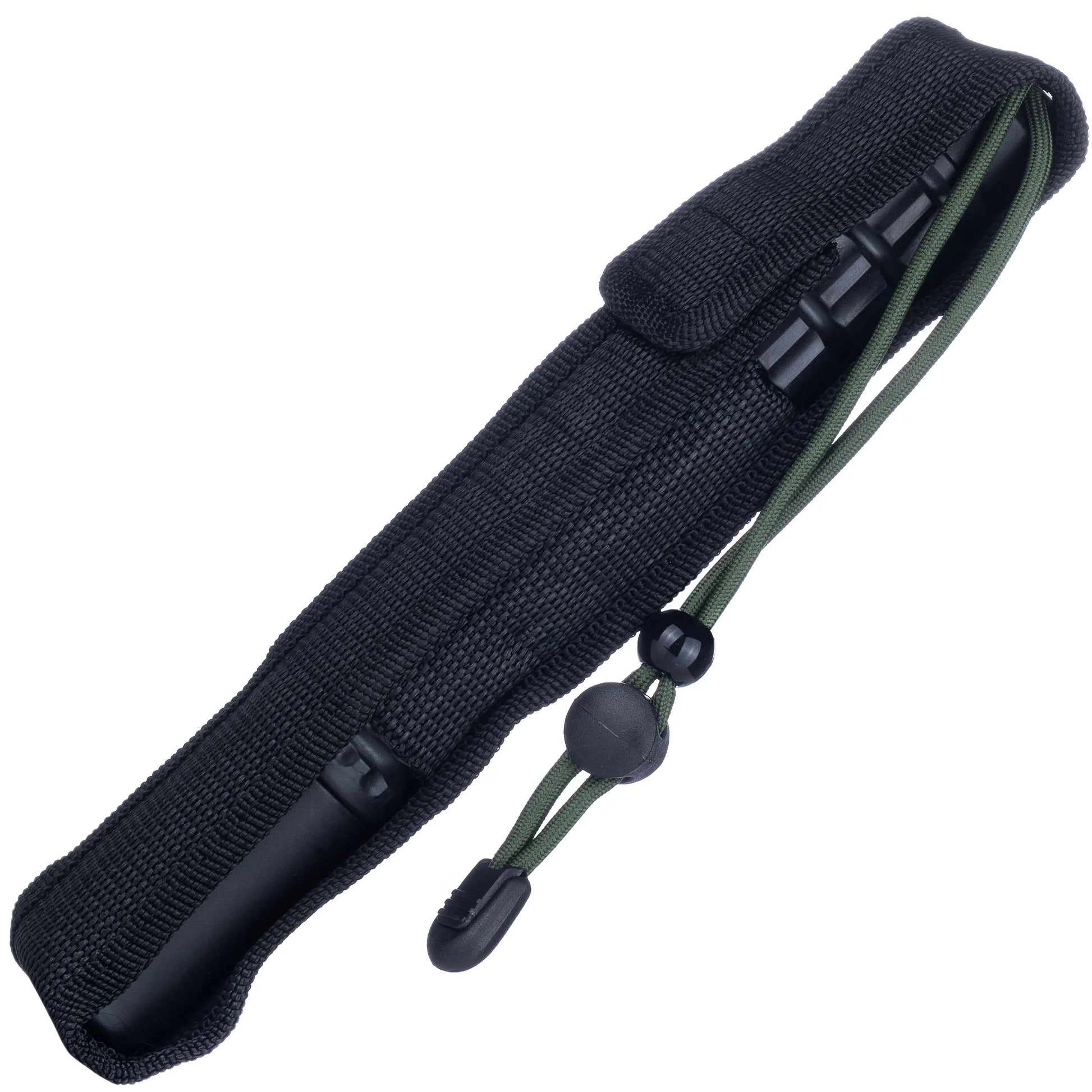 Bâton de Défense Télescopique 555 mm (BTLD) – Chrome Noir + Holster - BLACKBEARD OUTDOOR INDUSTRIES
