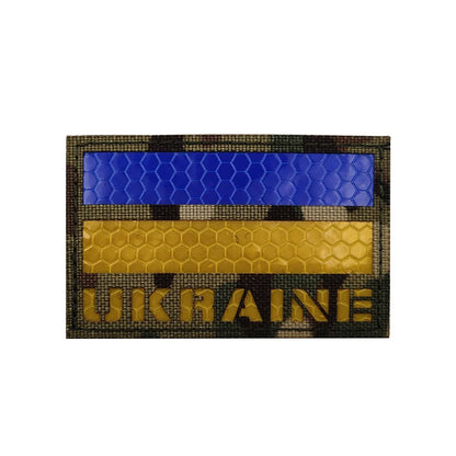 Patch Tactique Ukraine Brodé – Écusson Drapeau Ukrainien, Velcro Hook & Loop