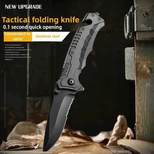 Multi functional outdoor camping knife with safety lock, foldable blade and sharp pocket tactical knife, suitable for fishing BLACKBEARD OUTDOOR INDUSTRIES