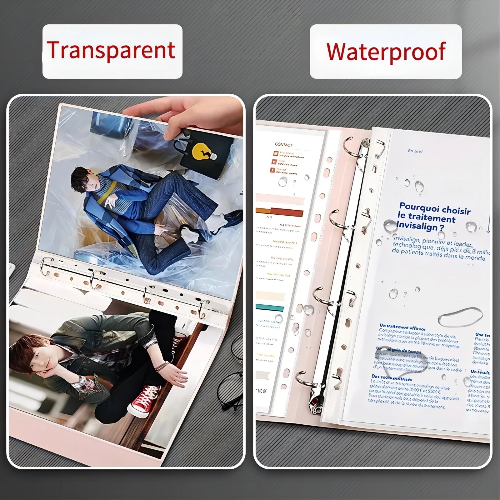 Lot de 100 Pochettes Plastiques A4 – 11 Trous Standard - BLACKBEARD OUTDOOR INDUSTRIES