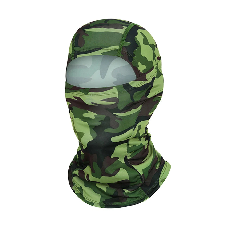 Cagoule anti-UV vélo et moto, masque visage et cou