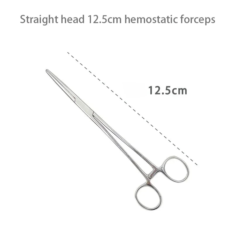 Pinces hémostatiques en acier inoxydable 1 pièce - Outil chirurgical, pinces de verrouillage courbées/droites pour pêche