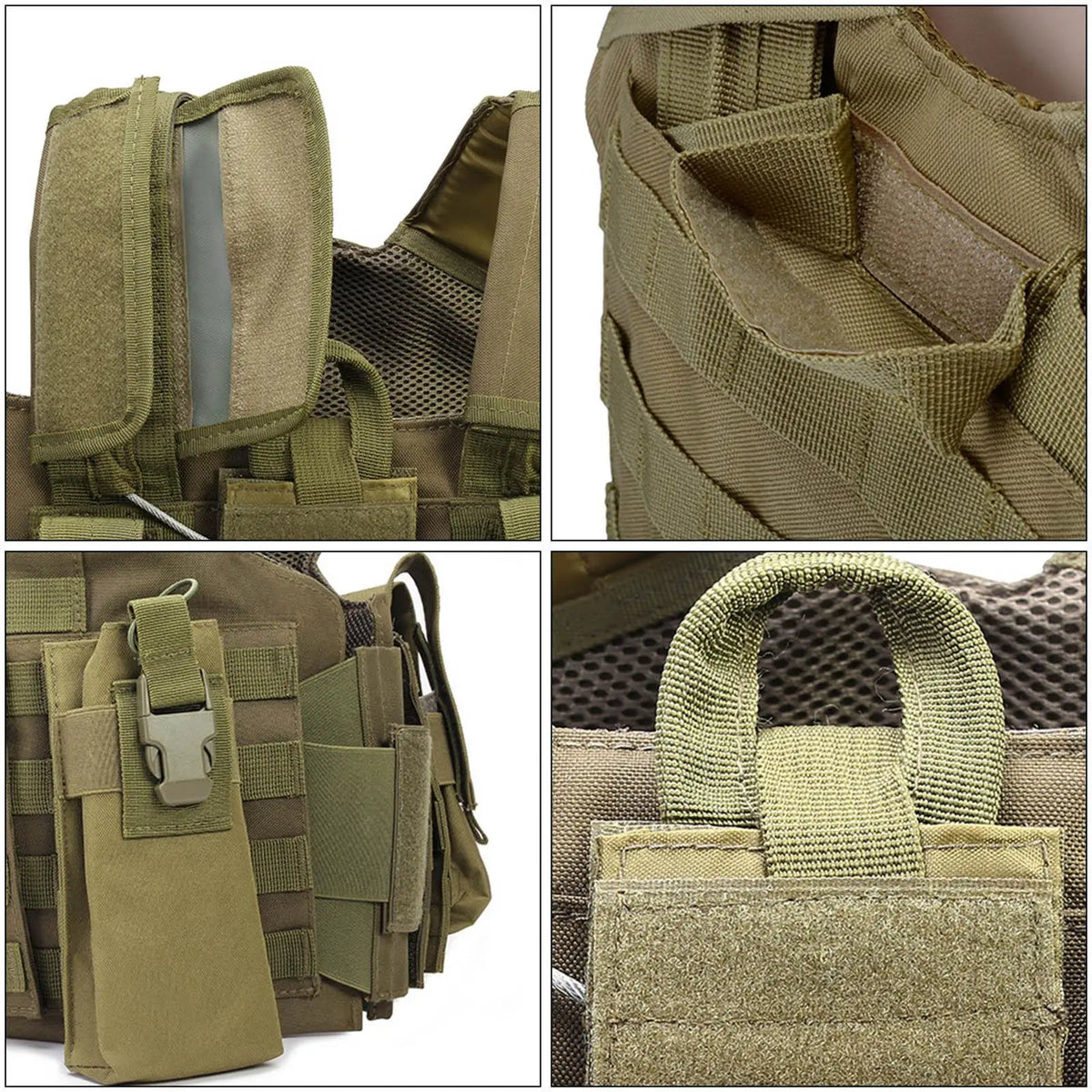Gilet tactique d'entraînement réglable à ouverture rapide