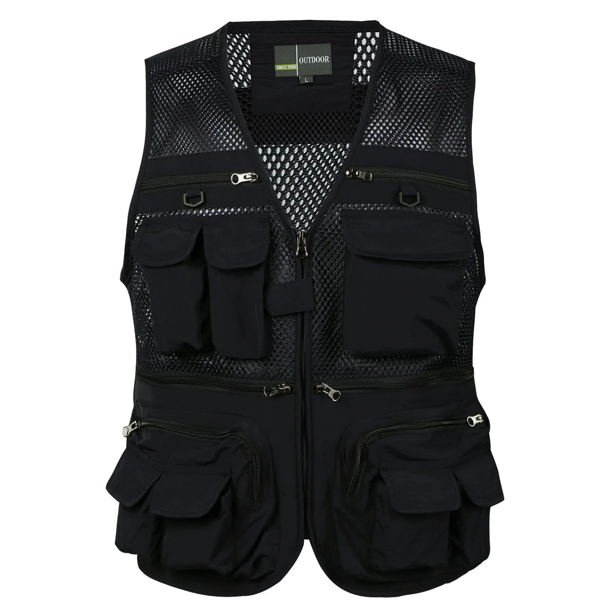 Gilet Tactique Multipoches Homme - Sans Manches, Mesh Respirant Été