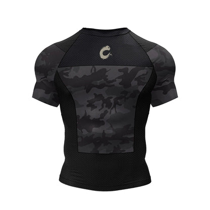Ensemble Compression MMA BJJ Homme — Rashguard + Short Séchage Rapide | Boxe, Muay Thai, Grappling | M à XXL - BLACKBEARD OUTDOOR INDUSTRIES