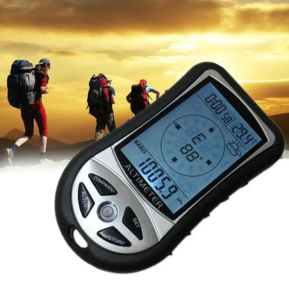 Compteur Numérique LCD Multifonction - Altimètre, Baromètre, Thermomètre, Boussole et Prévisions Météo - BLACKBEARD OUTDOOR INDUSTRIES