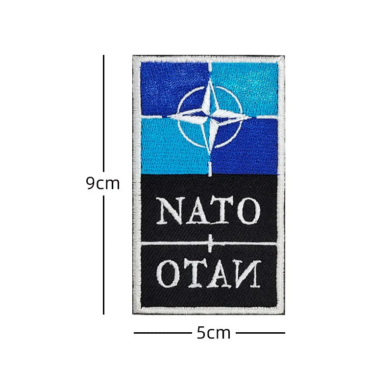 Patch Drapeau OTAN NATO Brodé Réfléchissant Hook & Loop – Tactique Militaire, 4 Modèles - BLACKBEARD OUTDOOR INDUSTRIES