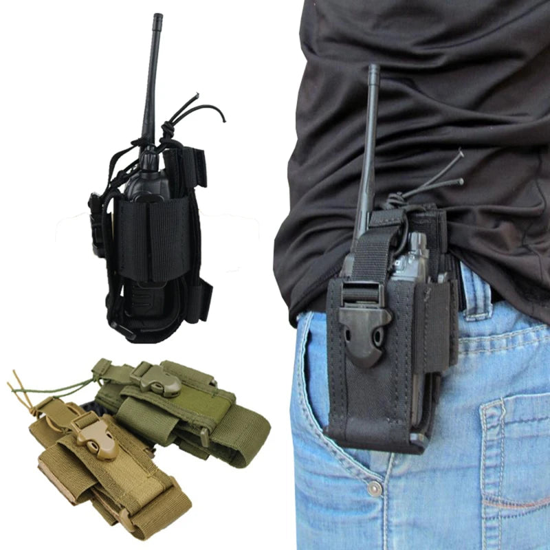 Pochette Radio Tactique MOLLE Oxford – Talkie-Walkie Universel | 8 Coloris | Corde Élastique Réglable - BLACKBEARD OUTDOOR INDUSTRIES