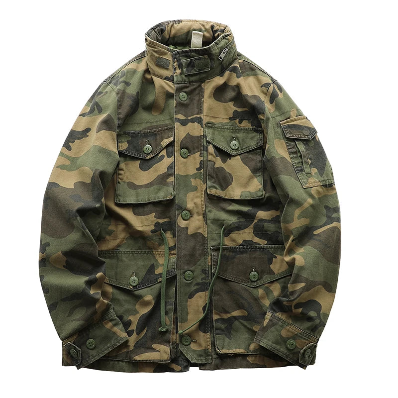 Veste militaire matelassée homme à capuche amovible
