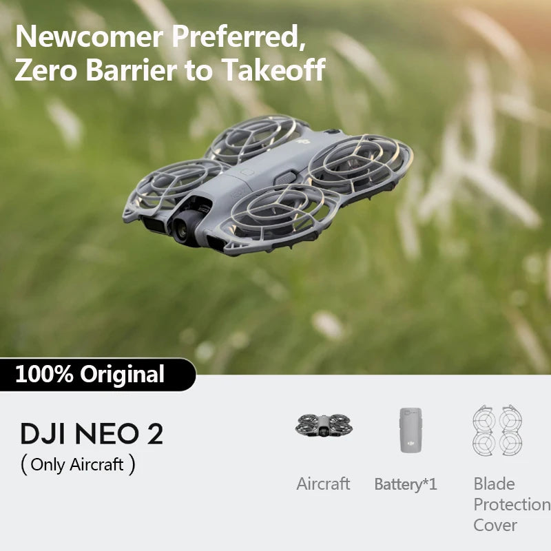 DJI Neo 2 – Drone Caméra 4K/60fps | 151 g | Évitement Obstacles | Portée 10 km - BLACKBEARD OUTDOOR INDUSTRIES