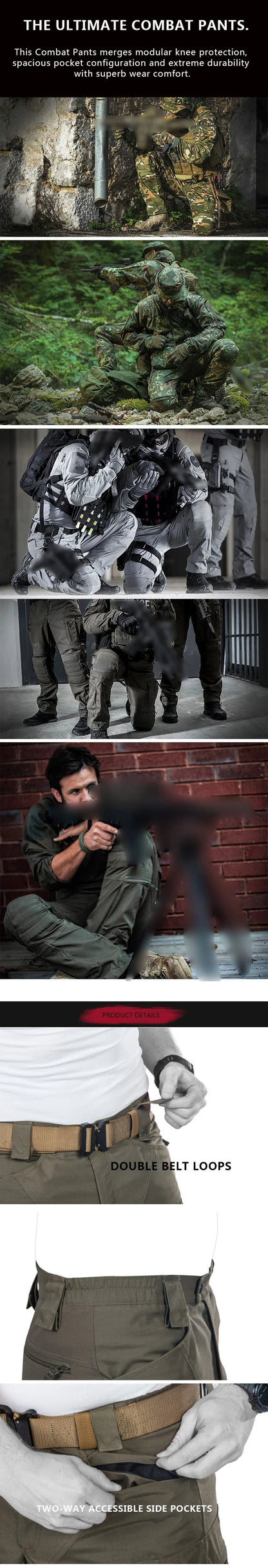 Pantalons Tactiques Cargo Haut de Gamme – Pantalon de Travail Outdoor avec Poches Multiples, Vêtement Polyvalent pour Activités Professionnelles et Sécuritaires BLACKBEARD OUTDOOR INDUSTRIES