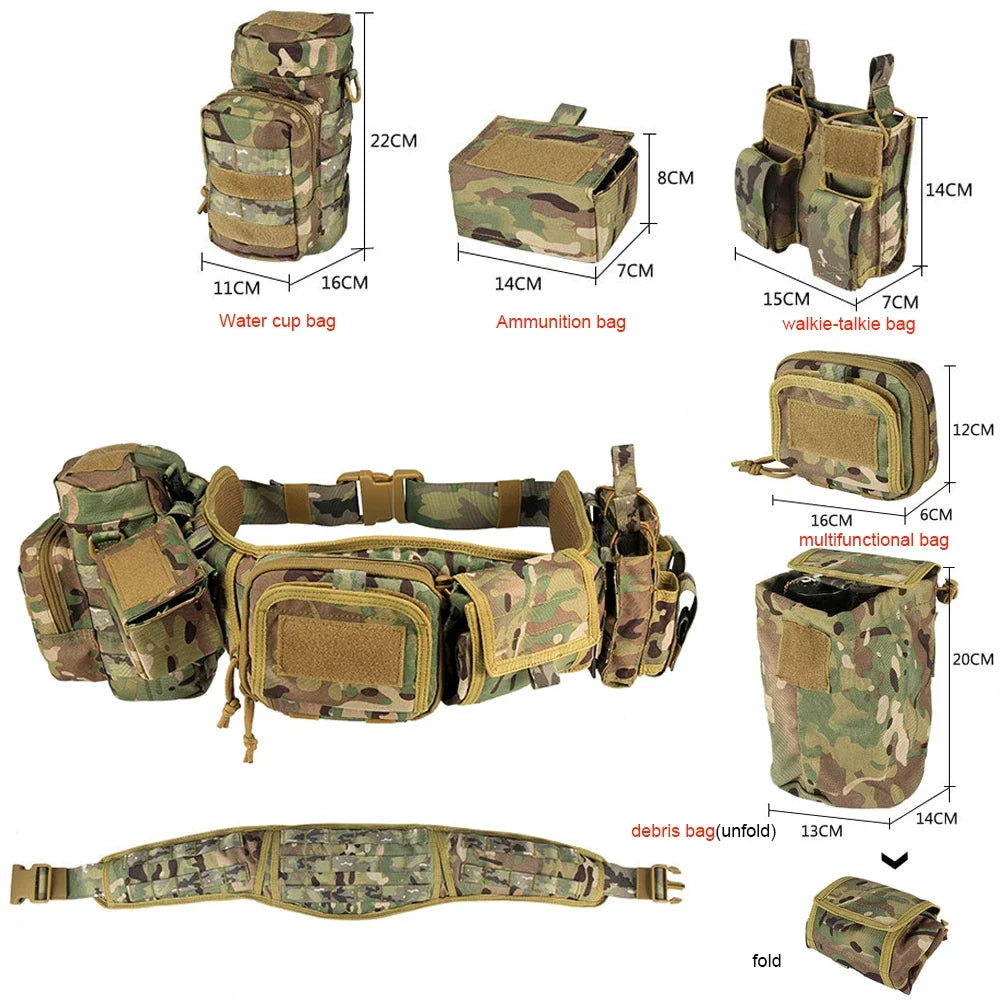 Ceinture Tactique YAKEDA Outdoor – Chasse, Forces de l'Ordre & Airsoft