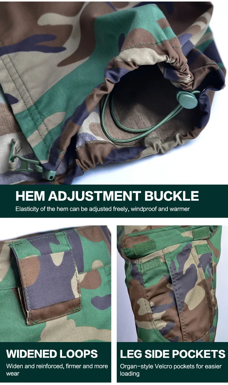 Uniforme Tactique BDU - Ensemble Camouflage avec Chemise et Pantalon | Vêtements de Randonnée, Chasse, Entraînement et Airsoft BLACKBEARD OUTDOOR INDUSTRIES