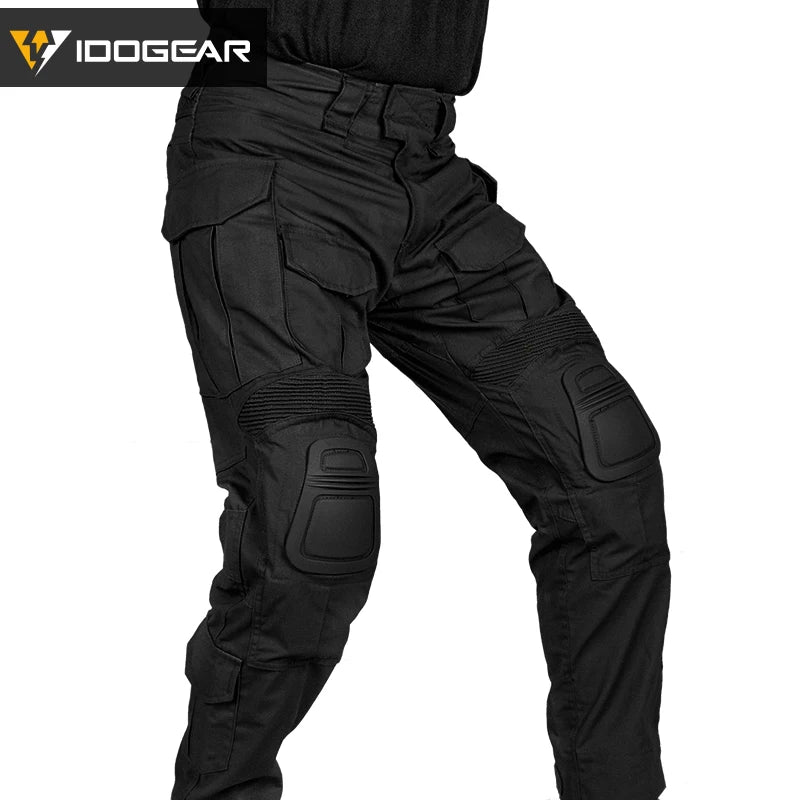 IDOGEAR G3 Combat Pants avec Genouillères Intégrées – Pantalon Tactique Homme Ranger Green / Noir - BLACKBEARD OUTDOOR INDUSTRIES