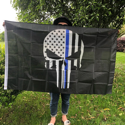 Drapeau police Thin Blue Line 90 × 150 cm