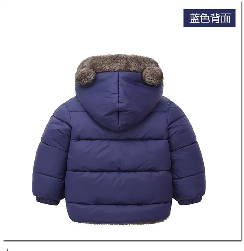 Veste Bébé Fille & Garçon à Capuche en Coton Épais et Douillet – Manteau Polaire et Rembourré en Cachemire – Vêtement d’Hiver Chaud pour Enfants 4-6 Ans - BLACKBEARD OUTDOOR INDUSTRIES