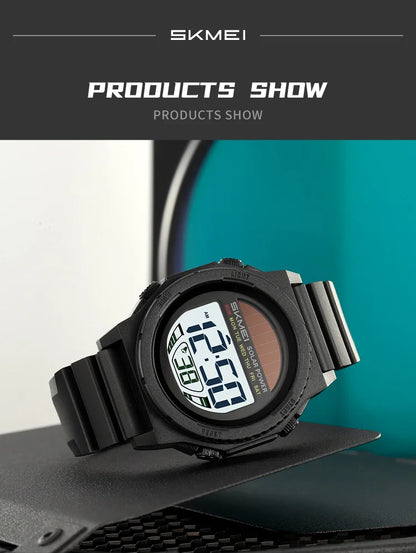 Montre Digitale SKMEI 2358 – Énergie Solaire – Étanche 5ATM – Homme & Femme - BLACKBEARD OUTDOOR INDUSTRIES