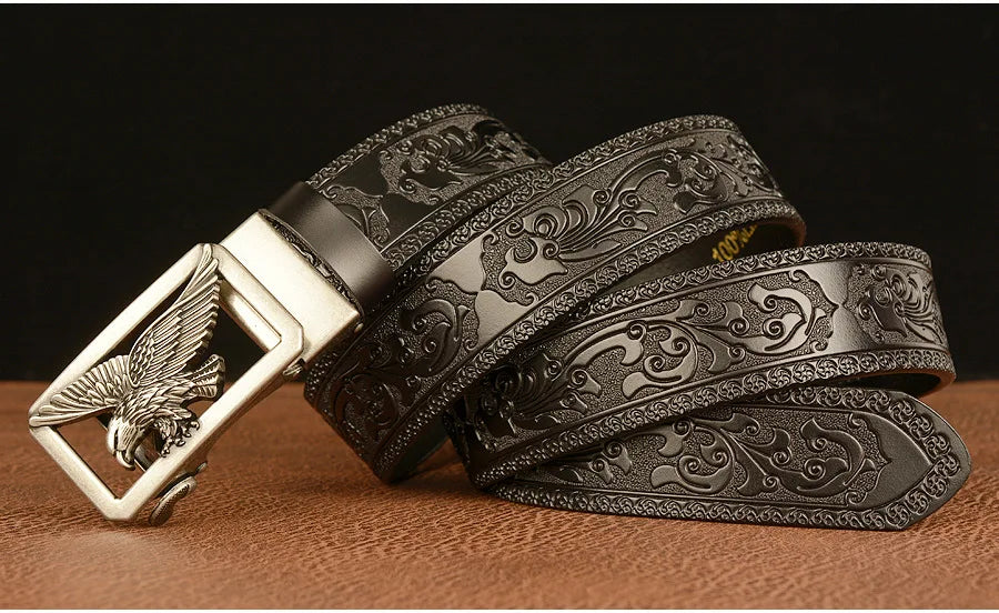 Ceinture en Cuir Véritable SupSindy - Luxe avec Boucle Métallique Ma boutique