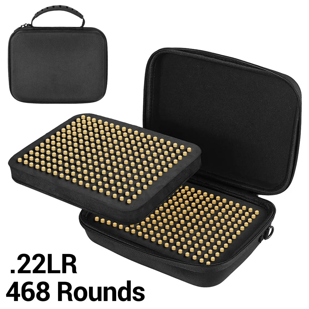 Boîte de Rangement pour Munitions .22LR / 9mm – Jusqu’à 468 Cartouches – Pochette Organiseur de Balles pour Pistolet et Fusil Ma boutique