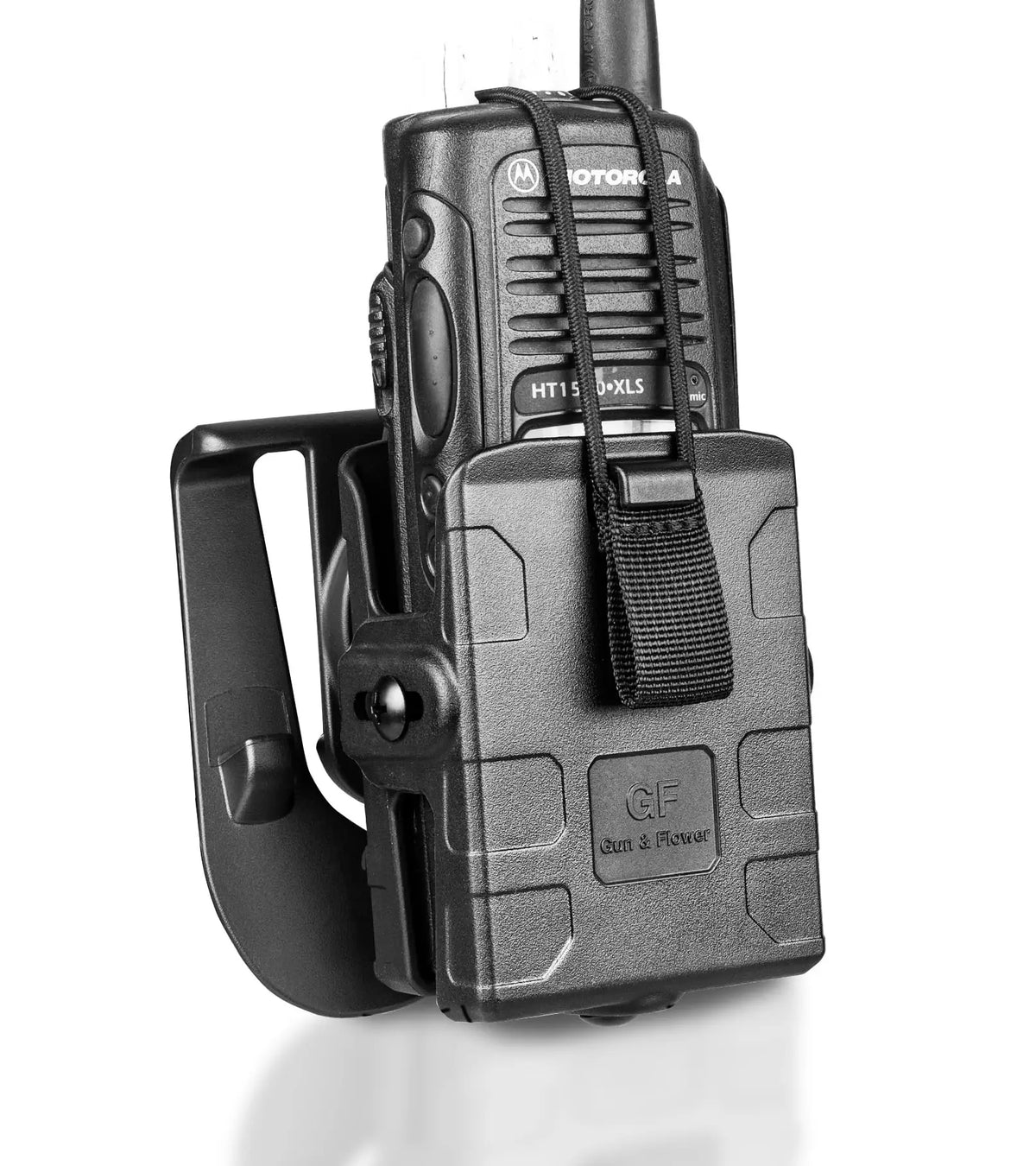 Holster Radio Universel Réglable – Étui Coque Rigide Quick Draw pour Motorola APX6000, Kenwood, Hytera – Noir ou Vert