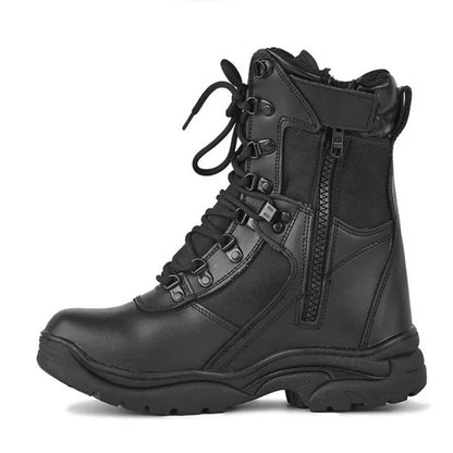 Boots Tactiques Militaires Homme – Zip Latéral Imperméables Combat & Sécurité