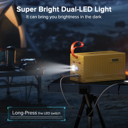 QOOVI 60000mAh Power Bank - Charge Rapide 22.5W PD QC 3.0, Station de Charge Haute Capacité BLACKBEARD OUTDOOR INDUSTRIES