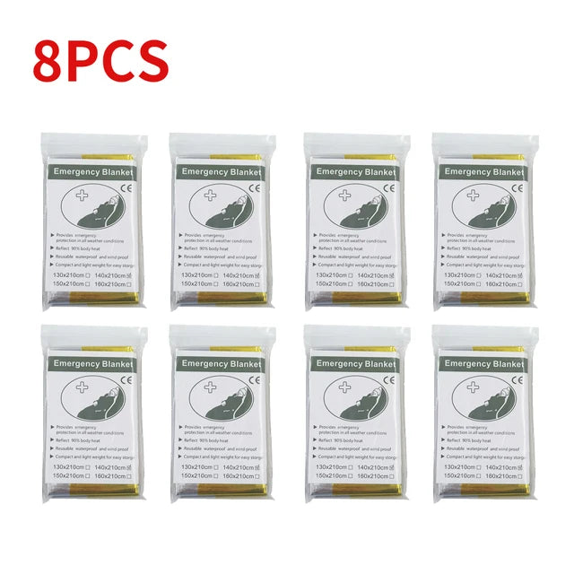 Couverture de Survie d’Urgence Extérieure 130x210 cm – Lot de 5 à 30 pièces - BLACKBEARD OUTDOOR INDUSTRIES