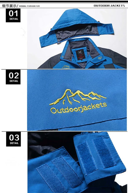 Parka Hiver Homme 2024 - Veste Chaude Imperméable avec Capuche Amovible | Coupe-Vent Militaire Fleece Jusqu’au 9XL - BLACKBEARD OUTDOOR INDUSTRIES