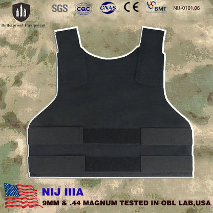 Gilet pare-balles NIJ IIIA léger - Armure corporelle dissimulable et sécurisée niveau 3A