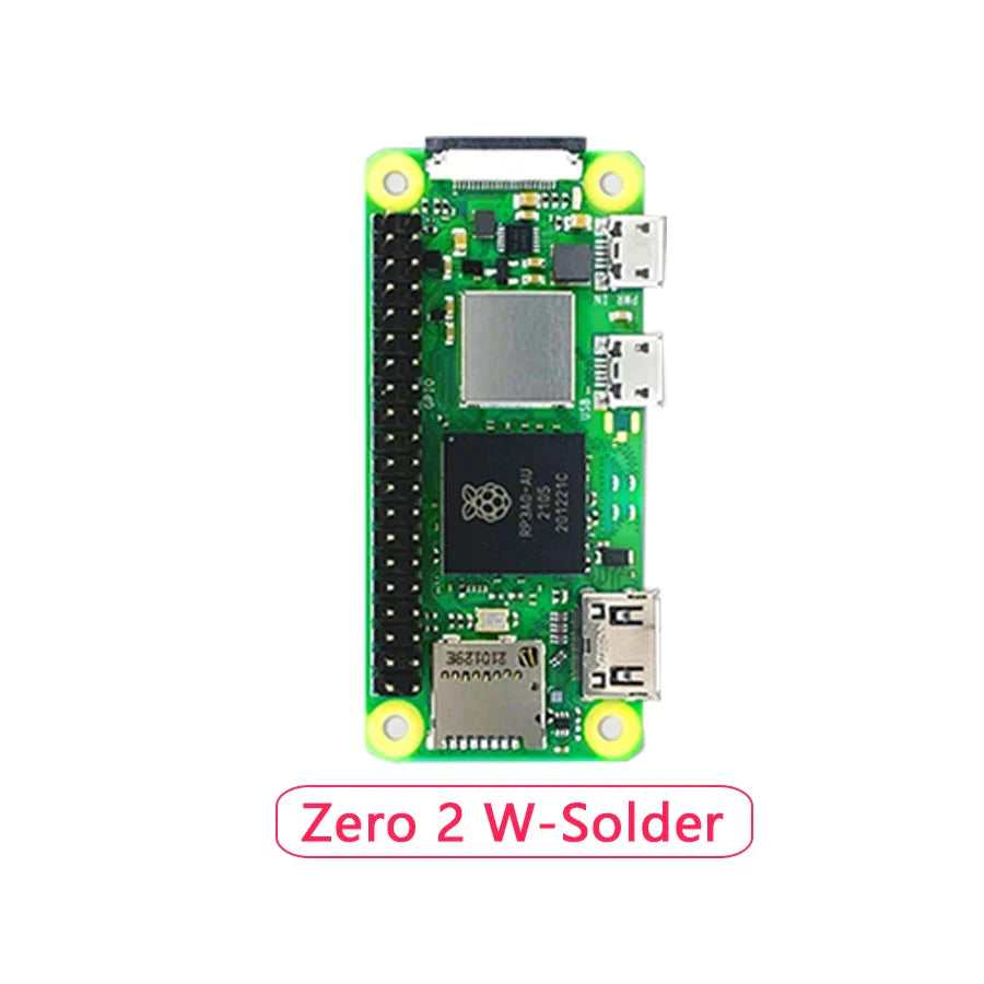 Carte Raspberry Pi Zero Officielle – Zero / Zero W / Zero 2 W / Zero-Solder / Zero W-Solder avec Header Soudé – 512 Mo RAM – Puce Broadcom Ma boutique