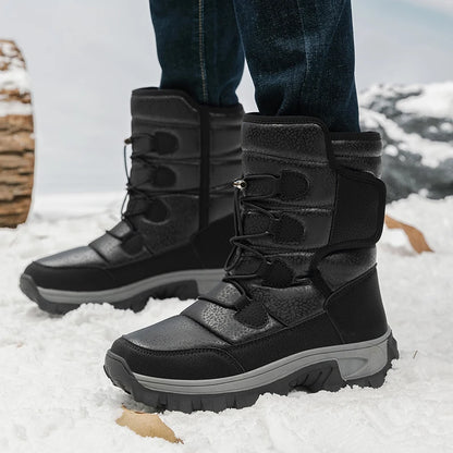 Bottines d’hiver femme fourrées à fermeture autoagrippante