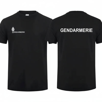 T-Shirt Gendarmerie Française PSIG Homme – Coton, Manches Courtes, Col Rond - BLACKBEARD OUTDOOR INDUSTRIES