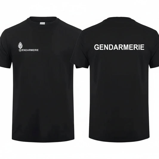 T-Shirt Gendarmerie Française PSIG Homme – Coton, Manches Courtes, Col Rond - BLACKBEARD OUTDOOR INDUSTRIES