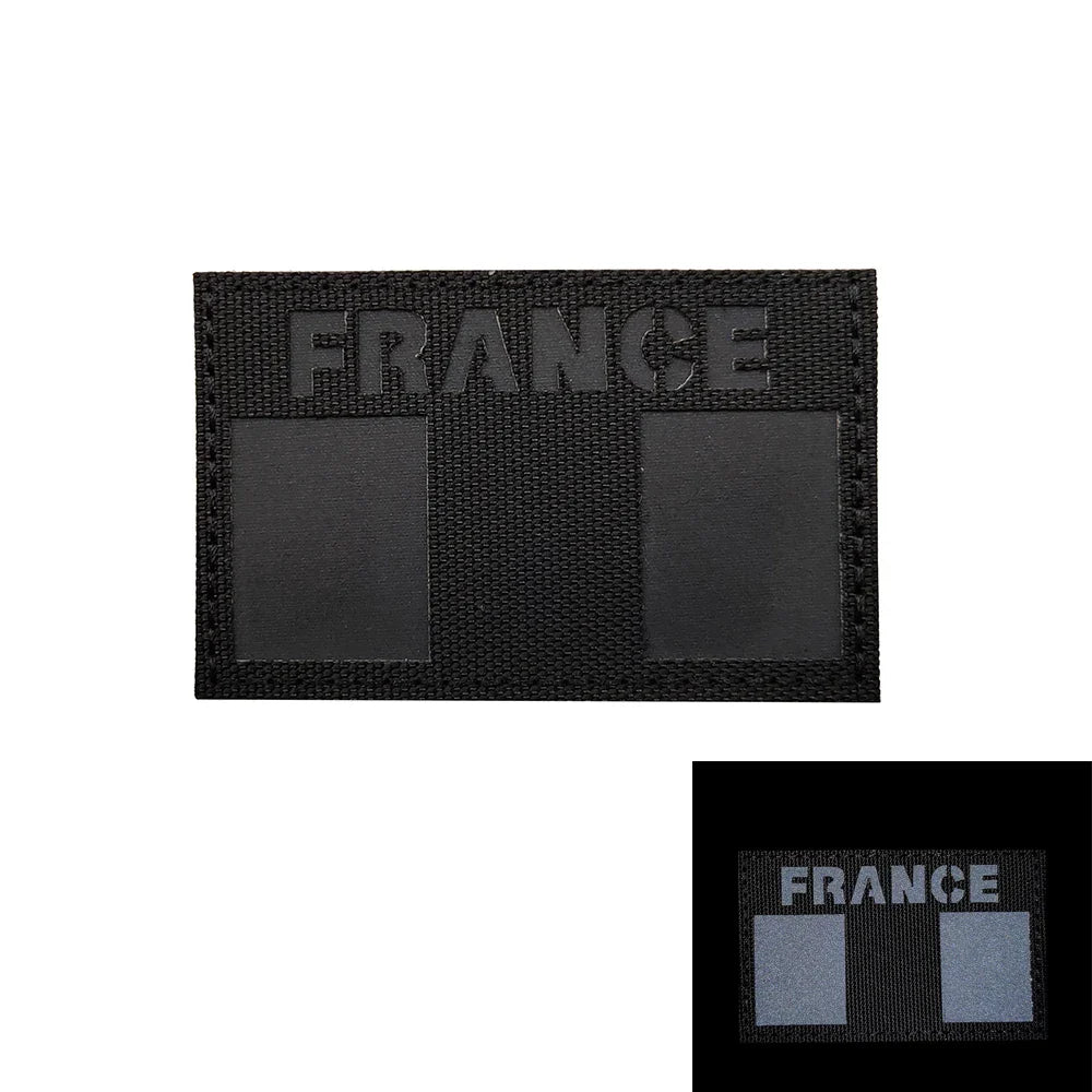 Patch Tactique France GIGN Infrared – Brodé avec Drapeau et Effet Réfléchissant IR - BLACKBEARD OUTDOOR INDUSTRIES