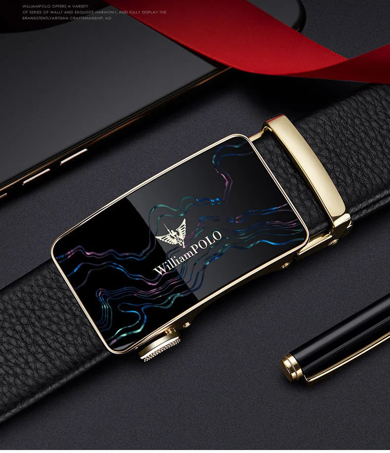 Ceinture en Cuir de Vachette Business WILLIAMPOLO Ma boutique