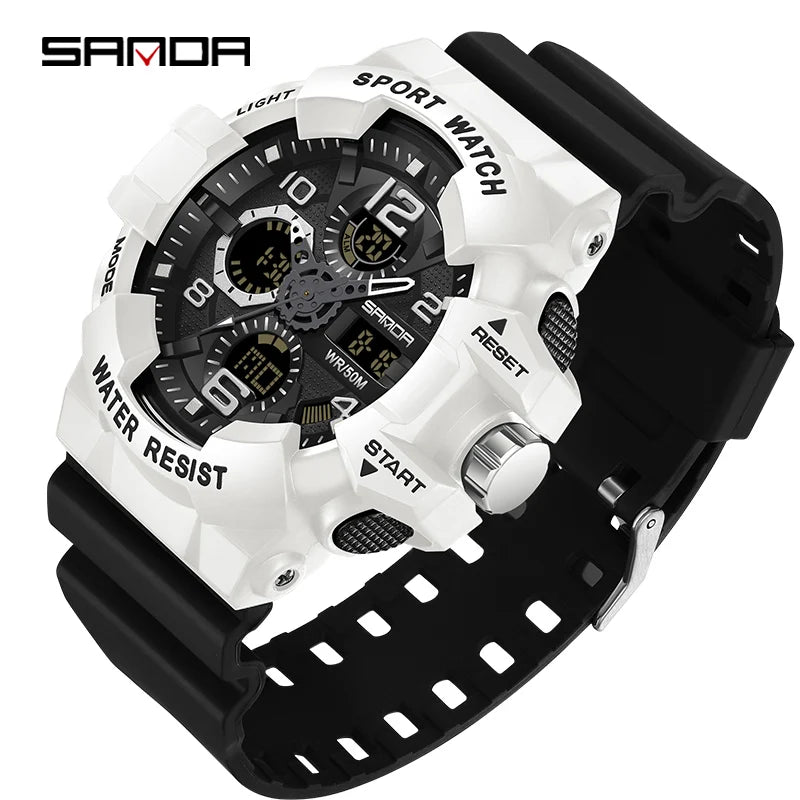 Montre militaire tactique SANDA 3168 analogique et numérique