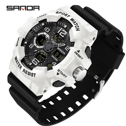 Montre militaire tactique SANDA 3168 analogique et numérique